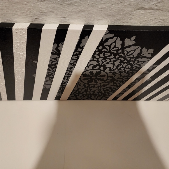 HANDCRAFTED Artwork HANDPAINTED Painting Abstract Mandela Art 18x36 Canvas Decor - Picture 8 of 9